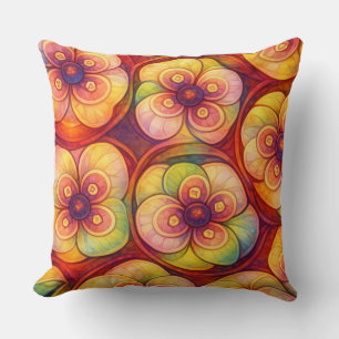 Radiant Bloom - Throw Pillow