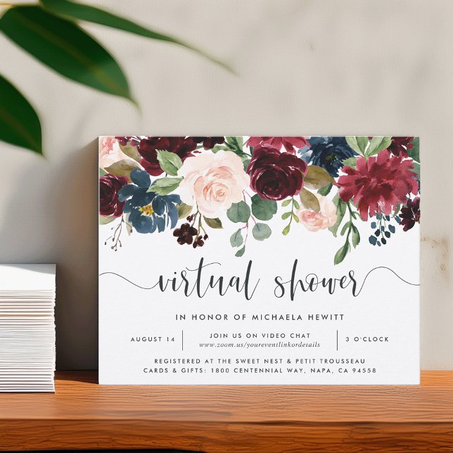 Radiant Bloom Virtual Bridal or Baby Shower Invitation (Creator Uploaded)