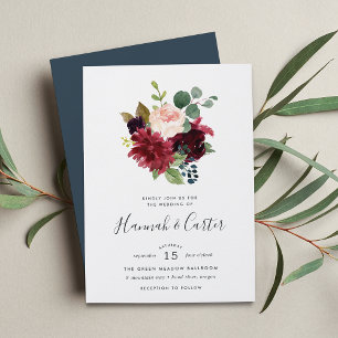 Radiant Bloom Wedding Invitation
