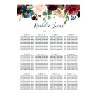 Radiant Bloom Wedding Seating Chart