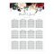 Radiant Bloom Wedding Seating Chart