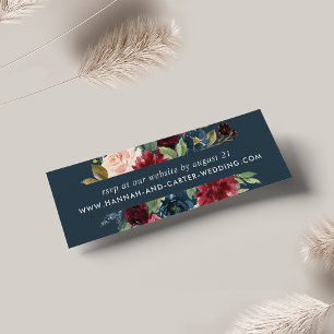 Radiant Bloom Wedding Website RSVP Cards