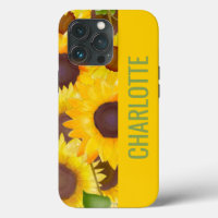Radiant Blooms: Personalised Yellow Sunflower