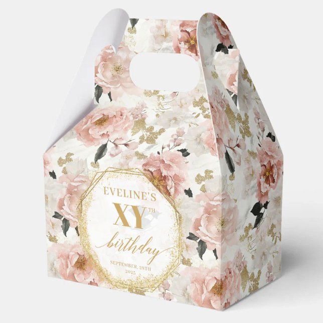 Radiant Blush Pink Watercolor Birthday Favour Boxe Box (Radiant Blush Pink Watercolor Birthday Favor Boxes)