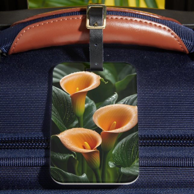 Radiant Calla Elegance Luggage Tag (Front Insitu 2)