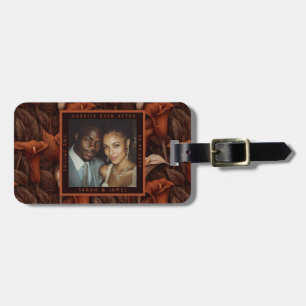 Radiant Calla Lilies Inspired Modern Wedding Luggage Tag