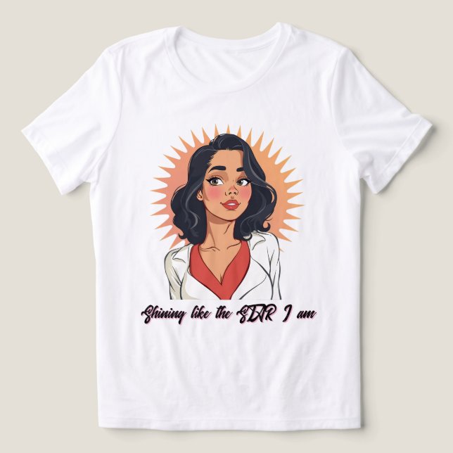 Radiant Confidence – Bold and Beautiful Tri-Blend Shirt (Design Front)