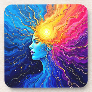 Radiant Cosmic Mind Awakening Coaster
