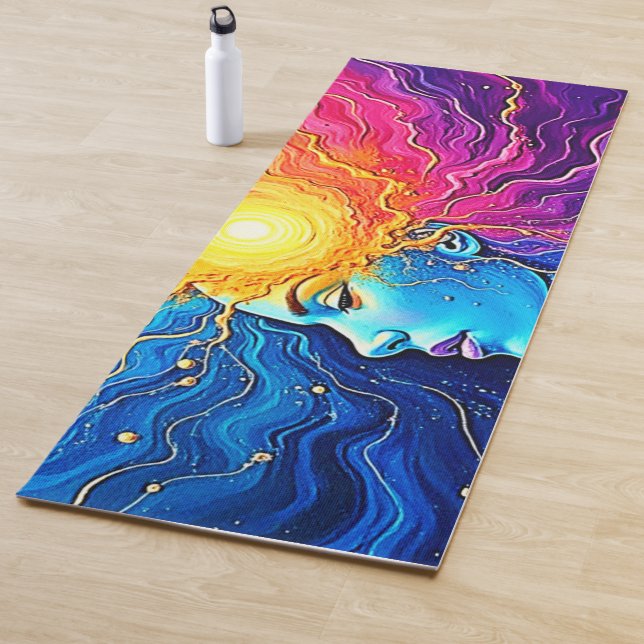 Radiant Cosmic Mind Awakening Yoga Mat (In Situ)