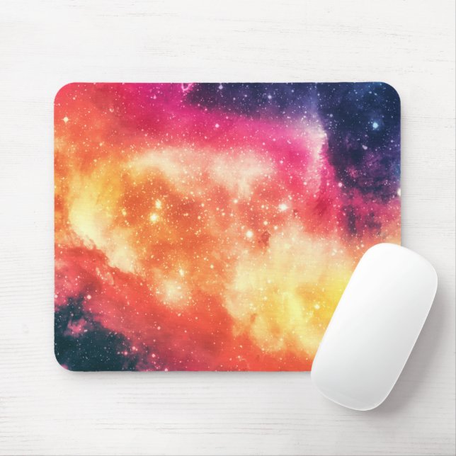 Radiant Cosmic Nebula Mouse Pad (With Mouse)