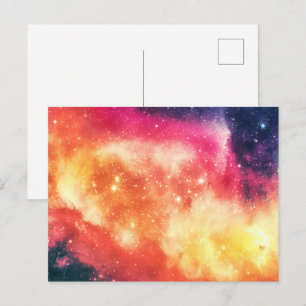 Radiant Cosmic Nebula Postcard