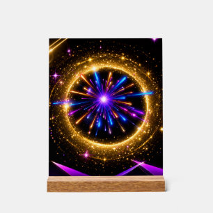 Radiant Cosmic Portal Acrylic SignAcrylic Sign