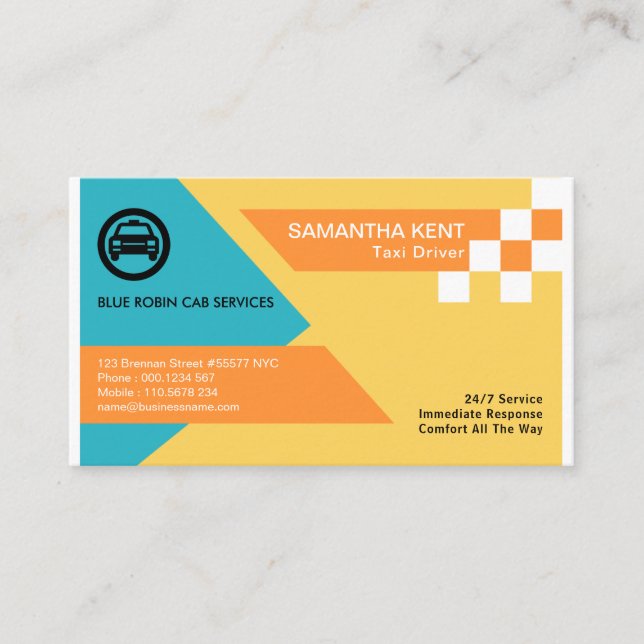 Radiant Creative Geometric Pastel Colour Shape Business Card (Front)