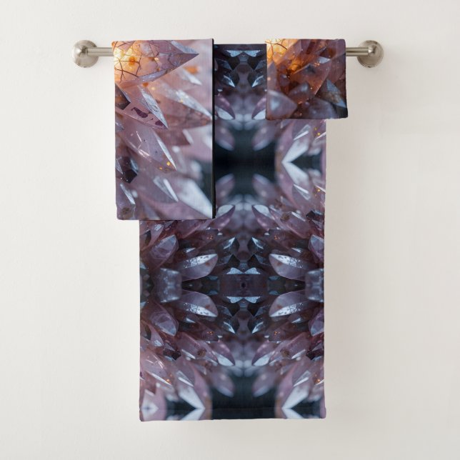 Radiant Crystal Heart Bath Towel Set (Insitu)