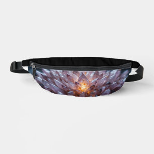 Radiant Crystal Heart Bum Bags