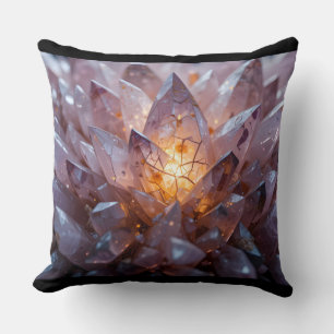 Radiant Crystal Heart Cushion