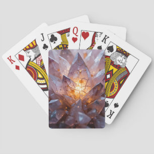Radiant Crystal Heart Playing Cards