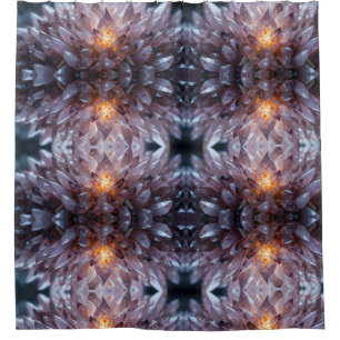 Radiant Crystal Heart Shower Curtain