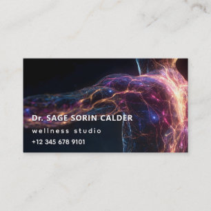 Radiant Current Aura Energy Business Card