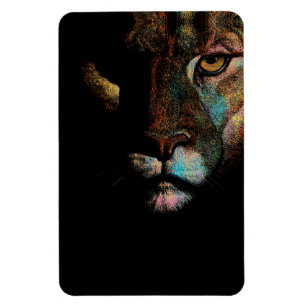 Radiant Darkness - Fearful Elegance Lioness Magnet
