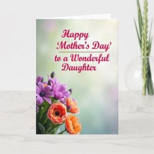 Radiant Daughter Mothers Day Card