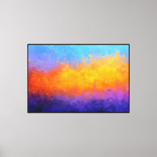 Radiant Divide Canvas Print