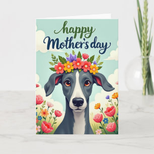 Radiant Dog Mothers Day Card