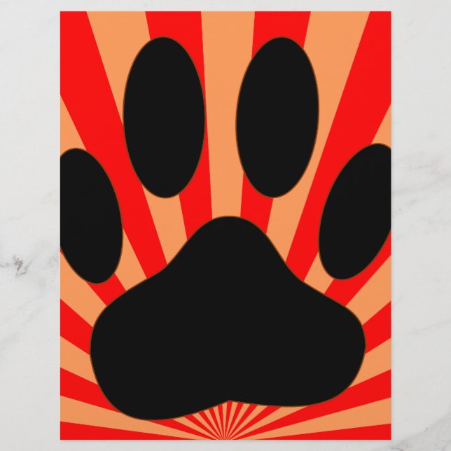 Radiant Dog Paw Print (Front)