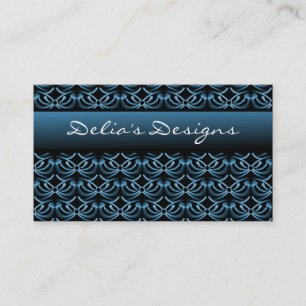 Radiant Elegance Business Card, Royal Blue Card