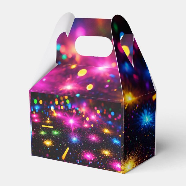 "Radiant Elegance: Designed Sparkle "? Favour Box (Front Side)