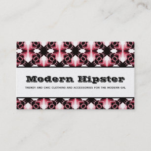 Radiant Extravagance Business Card, Magenta Card