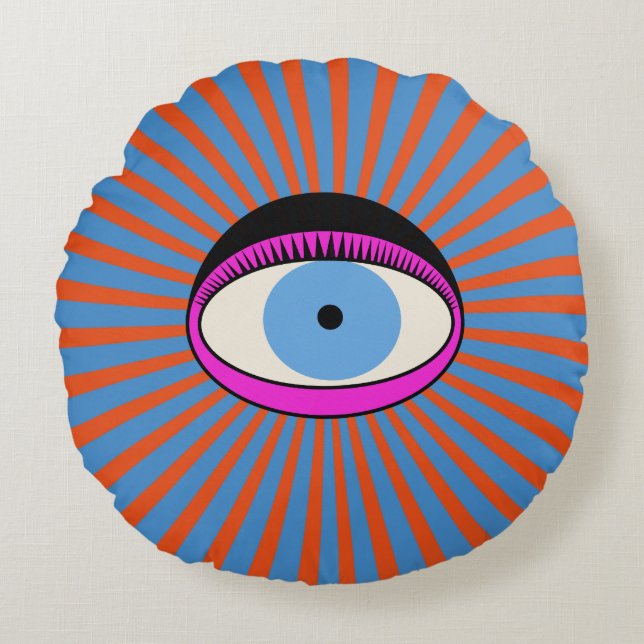 Radiant Eye Round Cushion (Front)