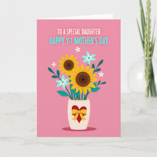 Radiant Floral Daughter Card