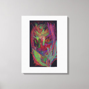 Radiant Floral Stretched Canvas Print
