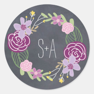 Radiant Florals Favour Sticker