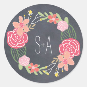 Radiant Florals Favour Sticker