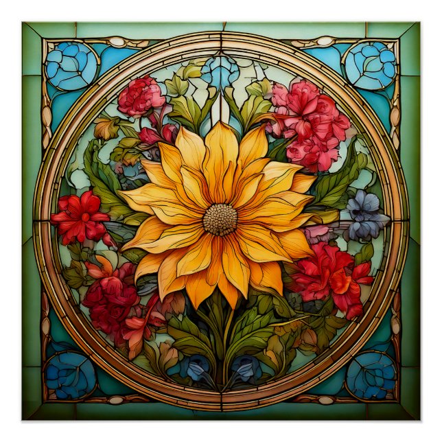 Radiant Florals Poster (Front)