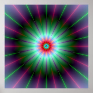 Radiant Flower Poster