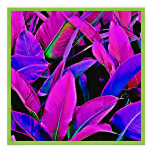 Radiant Foliage Elegance Pattern Poster