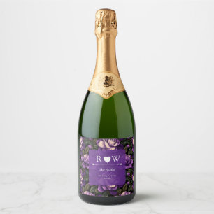 Radiant Gardenias Fantasy Destination Wedding Sparkling Wine Label