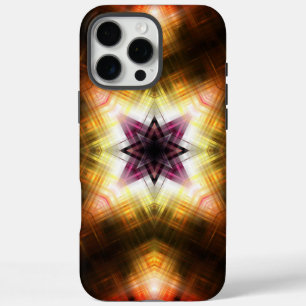 Radiant Geometric Starburst with Abstract Light iPhone 16 Pro Max Case