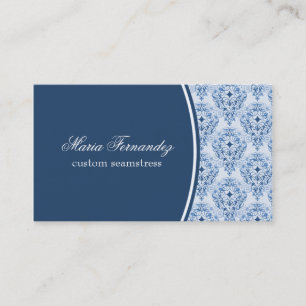Radiant Glam Business Card, Navy Blue Card