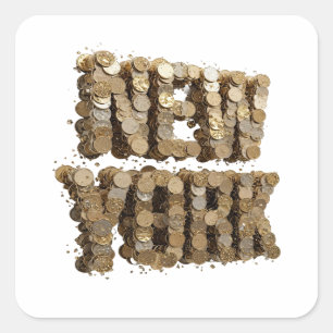 Radiant Gold NEW YORK Gift Sticker