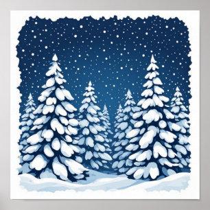 Radiant Golden Autumn Mountain Valleys Poster