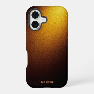 Radiant Golden Glitter Texture iPhone 16 Case