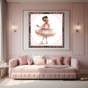 Radiant Grace: African American Ballerina (5) Poster