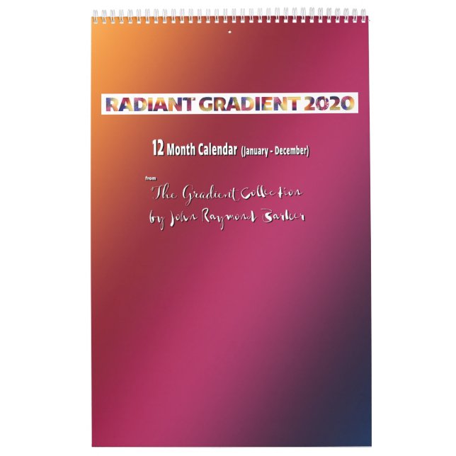 Radiant Gradient 2020 Calendar (Cover)