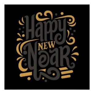 Radiant Happy New Year Poster