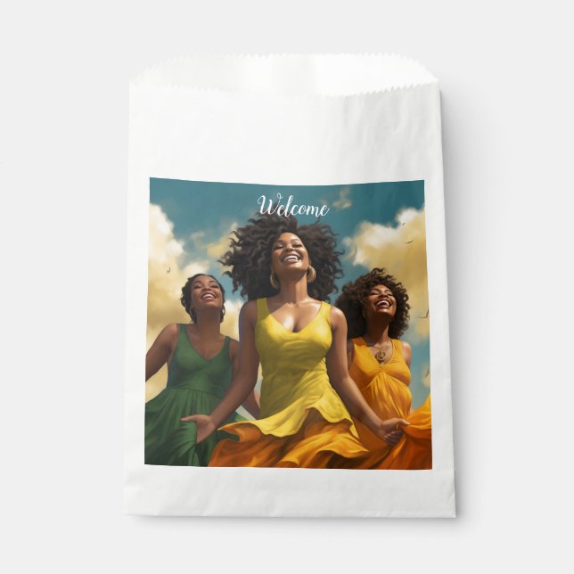 Radiant harmony favour bags (Front)