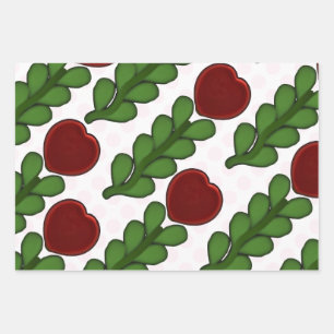 Radiant Heart Flower Botanical wrapping Paper